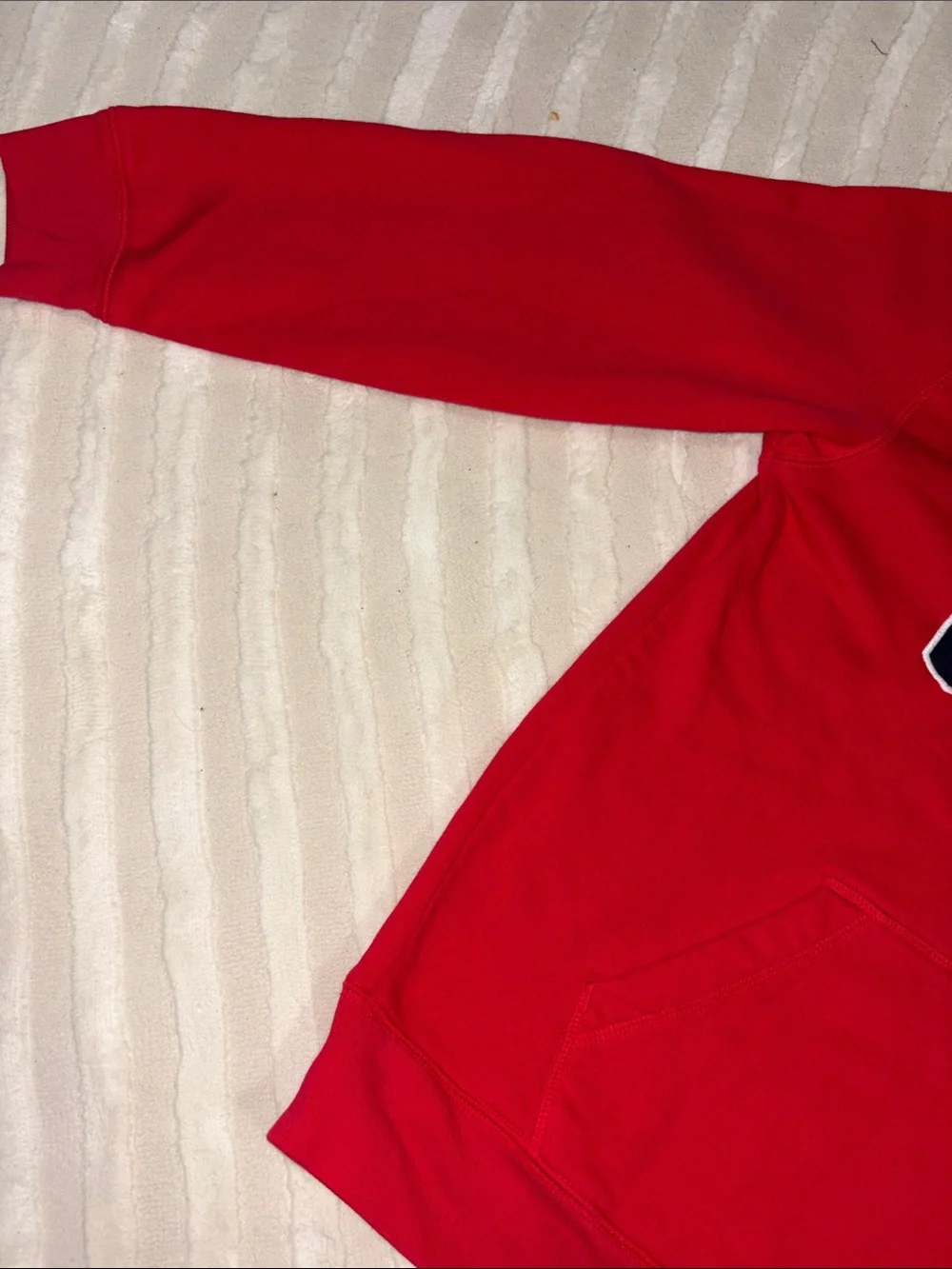 GAP Red Pullover Hoodie with Navy White Logo